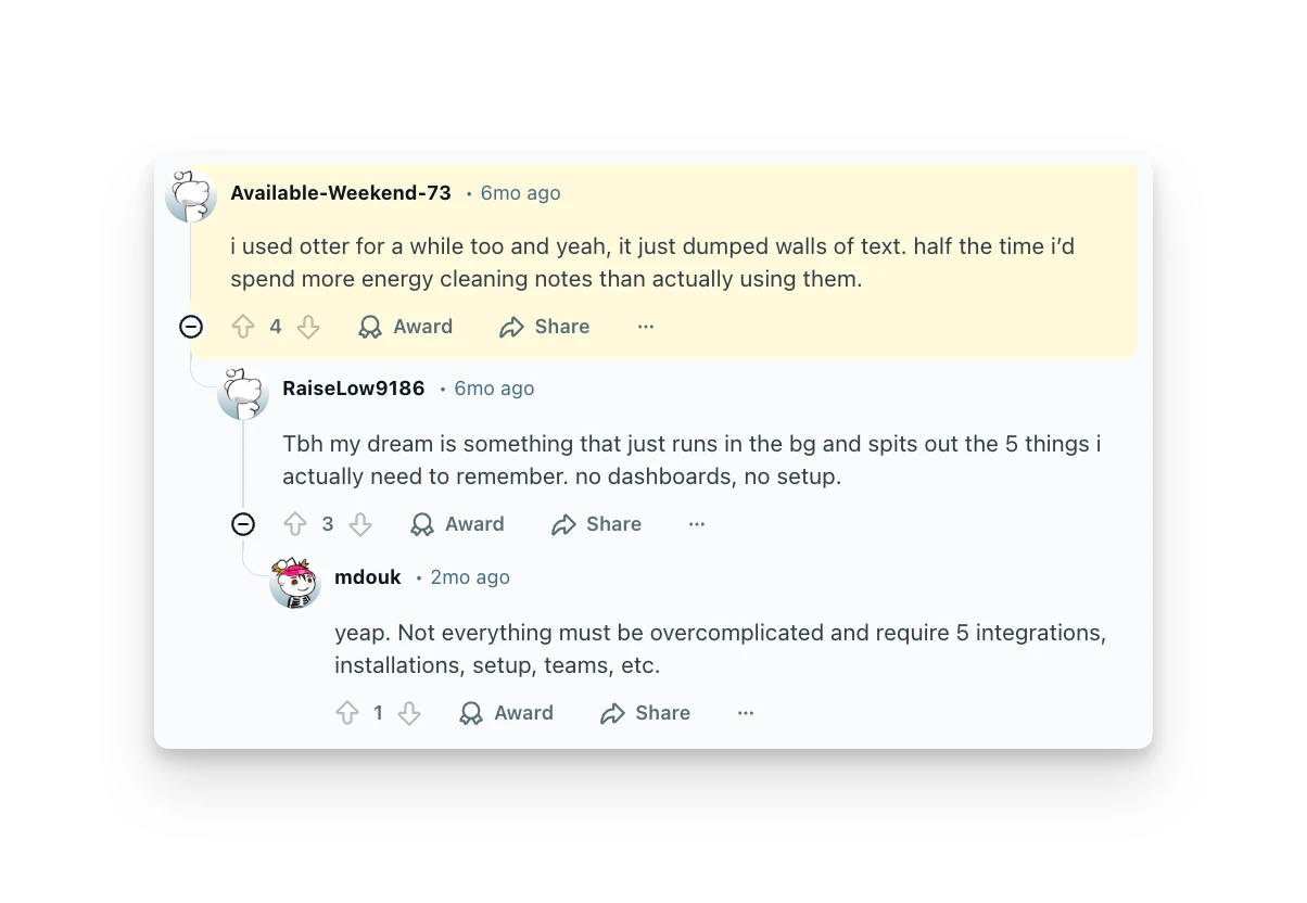 Otter AI Customer Review Reddit