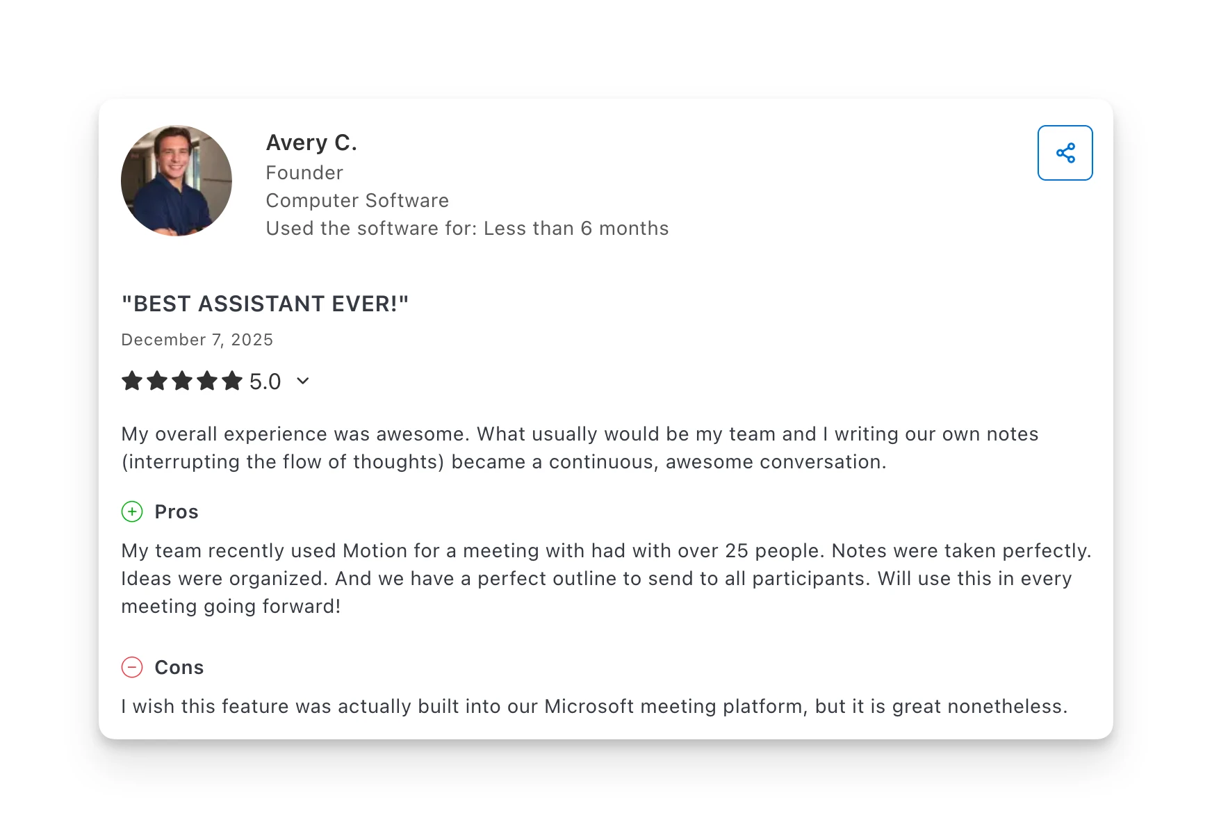 Motion Capterra Review