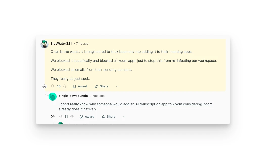 Otter AI Reddit Review