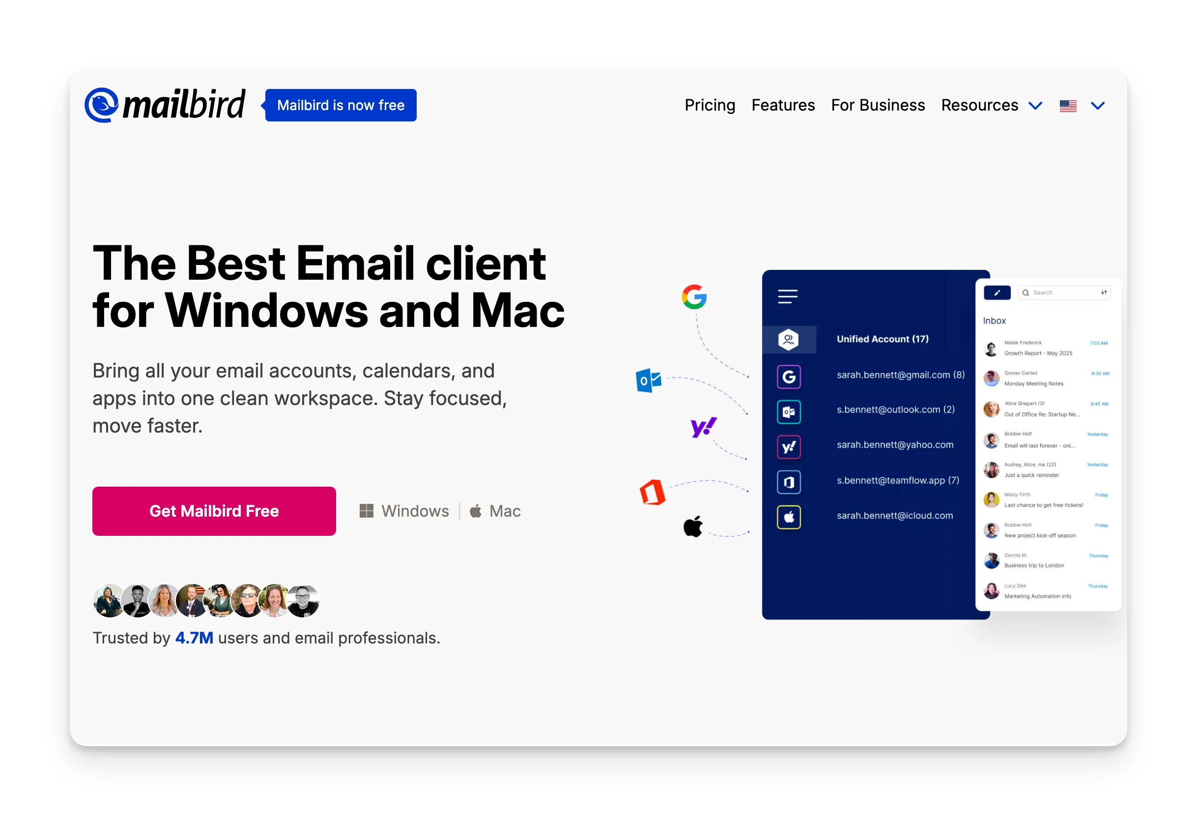 Mailbird Homepage